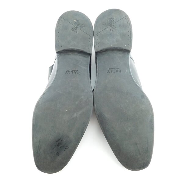 BALLY Black Soft Leather Cap Toe Lace-up Oxfords 11 - Picture 5 of 8